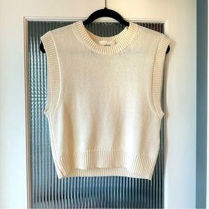 Wilfred Sweater Vest • 55% Merino Wool 45% Cotton • Size Medium